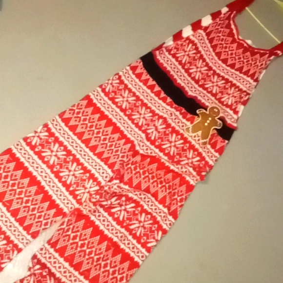 born famous Pants - Ugly Xmas Sweater Overalls/Medium